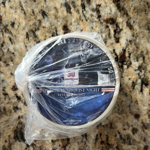 Lundqvist Retirement Game Fanatics NHL Puck - Picture 2 of 3